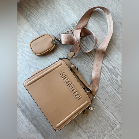 Steve Madden Handbags - Steve Madden Beige Crossbody Bag with Pouch
